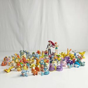 ポケモン指人形 フィギュア 84体 ポケットモンスター初期 大量 レア ポケモンキッズ BANDAI まとめ売り 中古品 