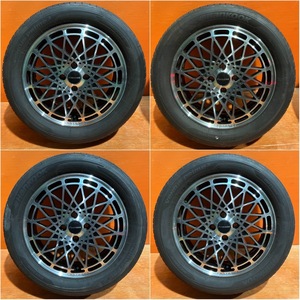 ラストラーダ LASTRADA FOOCKER 16インチ 5.5J +45 4穴100 HANKOOK 195/55R16 ４本セット キューブ ノート アクア コンパクトカー等に