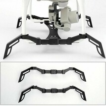 送料無料/DJI Phantom 4 シリーズ/延長スタンド/ランディングスキッド/ジバンルガード/ブラック/黒/衝撃保護/転倒防止/ファントム/ドローン_画像2