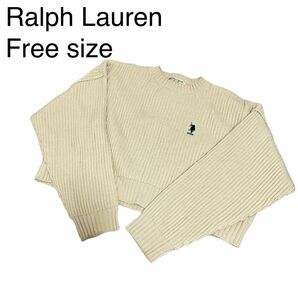 ラルフローレン　トレーナー　レディースニット　ヘソだしトレーナー　U.SPOLO セーター Ralph Lauren ポロ