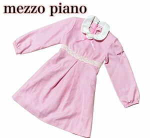  прекрасный товар * Mezzo Piano * One-piece *120cm 110 сарафан длинный рукав входить . тип и т.п. Pom Ponette Bebe формальный 