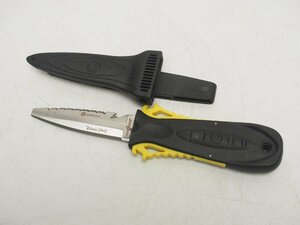 USED SeaQuest シークエスト wenoka SQUEEZE スクイーズロックナイフ 全長17.5cm ランク:AA アクアラング ダイビング用品 [C10-57387]