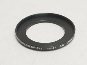 未使用 ステップアップリング 48→67mm 水中カメラ関連用品 スキューバダイビング関連用品 [C10-57502]