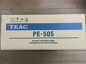 TEAC フォノイコライザーアンプ　PE-505 シルバー　新品未使用　ティアック