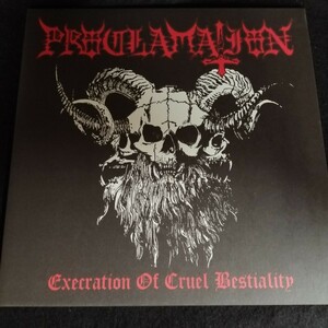 D01 中古LP 中古レコード　 PROCLAMATION execration of cruel bestiality US盤 ANTI-GOTH128 ピクチャーディスク スペイン ブラックメタル