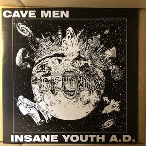 D01 中古LP 中古レコード Cave Men/Insane Youth A.D. Reason Of Dishonor ハードコア パンク