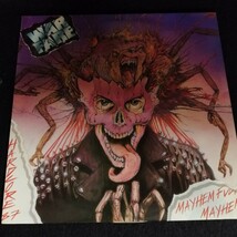 D01 中古LP 中古レコード　WARFARE mayhem fuckin mayhem UK盤　NEAT 1040 UKパンク　スラッシュ_画像1