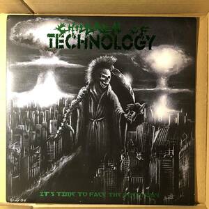 D01 中古LP 中古レコード Children Of Technology It's Time To Face The Doomsday スピードメタル パンク ヘヴィメタル　ポスター付