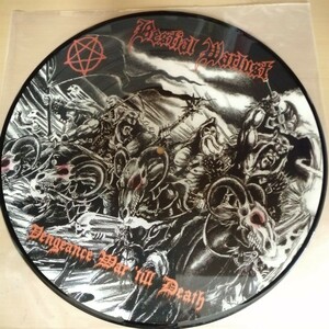 D01 中古LP 中古レコード　BESTIAL WARLUST オランダ盤　500枚限定　ピクチャーディスク　ポスター付き　オーストラリア　ブラックメタル