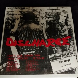 D01 中古LP 中古レコード　DISCHARGE first ever london show music machine 28/10/80 UK盤　パンク　ハードコア
