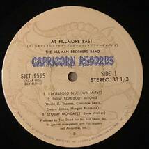 D01 中古LP 中古レコード Allman Brothers Band At Fillmore East オールマンブラザーズバンド フィルモアイーストライブ 黒橙 帯付_画像6