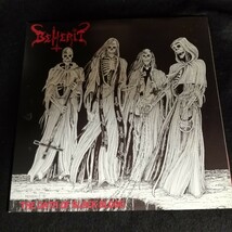 D01 中古LP 中古レコード　BEHERIT the oarh of black blood PR 011 フィンランド　ブラックメタル_画像1