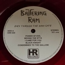 D01 中古LP 中古レコード　BATTERING RAM back through the main gate HRR 045 ドイツ盤　クリアレッドビニール　ベルギー　スピードメタル_画像8