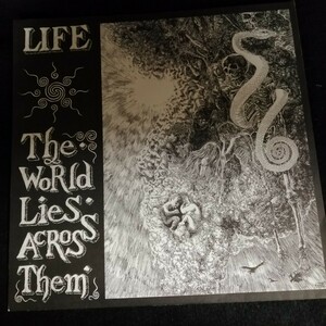 D01 中古LP 中古レコード　LIFE the world lies across them PB-002 国内盤　日本のハードコア　