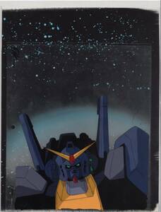 Art hand Auction Gundam Handgezeichneter Hintergrund Cel 11 # Original Antike Malerei Illustration, Cel-Animation, K Reihe, Gundam