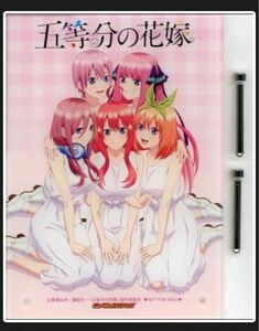 集合 A5アクリルビジュアルプレート 「五等分の花嫁 中野一花＆中野三玖 ABS＆PVC製塗装済み完成品」 ゲーマーズ購入特典