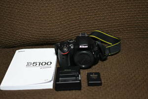 (美品）NikonニコンD5100一眼レフカメラ本体、充電器、電池、取扱説明書