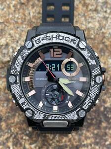 【1円開始】G-SHOCK GST-B300WLP-1AJR 生産完了 WILDLIFE PROMISINGコラボレーションモデル パイソン柄ベゼル 遊環と美錠にはブラックIP