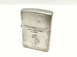 ■ Zippo NEW YORK DESIGN CLASSIC オイルライター 2003年製 火花有 シルバー 中古【UW010167】