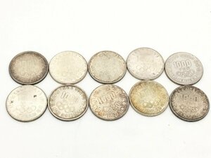 ◆ 昭和39年 1964年 東京オリンピック記念 千円銀貨幣 10枚 10,000円分【UW010143】