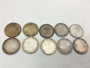 ◆ 昭和39年 1964年 東京オリンピック記念 千円銀貨幣 10枚 10,000円分【UW010626】