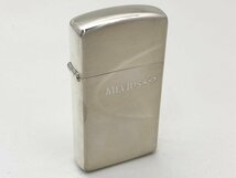 ■Zippo オイルライター MEVIUS I 20 シルバー 火花あり 中古【MA010070】_画像1