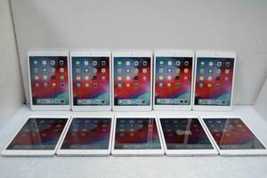 S0390(SLL) N 10台セット Apple iPad mini2 Wi-Fiモデル 16GB シルバー ME279J/A A1489 タブレット 本体のみ