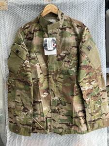 ★新品未使用！US ARMY米陸軍実物ACU マルチカム迷彩ジャケット 難燃繊維 防虫処理 MLサイズ(2)