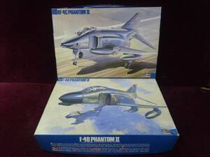 中古プラモデル2個セット■未組立 1/72 マクドネル・ダグラス 　F-4D ファントムII/RF-4C ファントムII ハセガワ