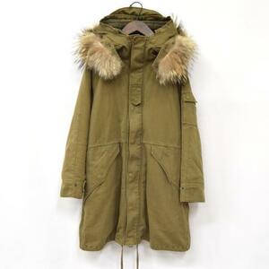 green(HYKE)ek wax ECWCS Mod's Coat reverse side boa liner attaching fur Mod's Coat military coat 