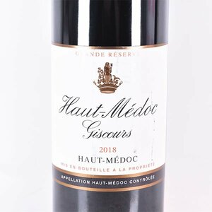 ★オーメドック ジスクール 2018年 赤 ※ 750ml 14% ボルドー Haut-Medoc Giscours A080108