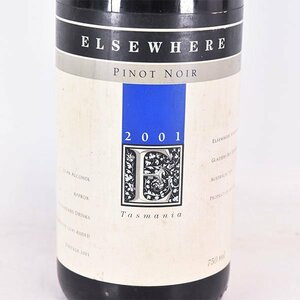 ★エルスウェア タスマニア ピノノワール 2001年 赤 ※ 750ml 13.4% オーストラリア Elsewhere Vineyard A080551