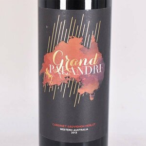 ★グランド パランドリ 2013年 赤 750ml 14.5% オーストラリア Grand Palandri A080021