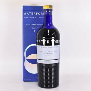 ★ウォーターフォード シングルファーム オリジン バリーモーガン1.2 ＊箱付 700ml 50% アイリッシュウイスキー WATERFORD A080160