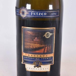 ★フェッツァー リザーブ シャルドネ 1996年 白 ※ 750ml 14%未満 アメリカ fetzer A140459