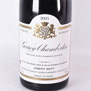 ★ジョセフ ロティ ジュヴレ シャンベルタン シャン シェニー 2005年 赤 750ml 13% ブルゴーニュ JOSEPH ROTY A140031