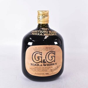 大阪府内発送限定★ニッカ ウイスキー G&G 黒瓶 竹鶴ブレンド ★特級 ※ 760ml 43% ゴールド＆ゴールド NIKKA L240427