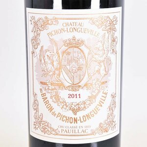 1円～★シャトー ピション ロングヴィル バロン 2011年 赤 750ml 13% ポイヤック Chateau Pichon-Longueville Baron A280204