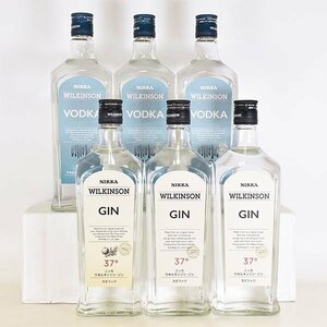 同梱不可★大阪府内発送限定★6本セット★ニッカ ウィルキンソン ジン/ウォッカ 720ml 37%/40% NIKKA WILKINSON B04S092