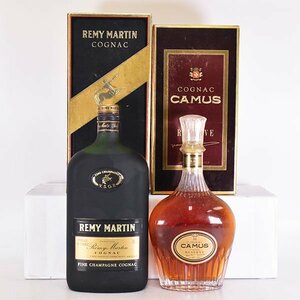 2本セット★レミーマルタン VSOP 黒 /カミュ スペシャル リザーブ ＊箱付 700/350ml 40% コニャック COGNAC B04S007