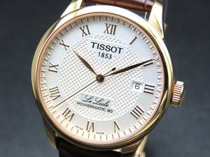 ケース美品 1円～! 稼動品★正規品 TISSOT ティソ T006407 ル ロックル パワーマティック 裏スケ 自動巻き デイト メンズ腕時計 TTKLG4582