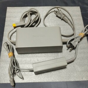 【通電確認】 Nintendo WiiU 純正 ACアダプター セット 本体 ゲームパッド WUP-002 WUP-011の画像1