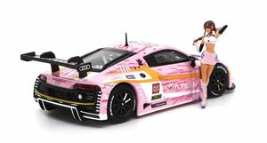 【POP RACE社製】★1/64 Audi R8 LMS エヴァ RT 正規実用型（ヴィレカスタム） 8号機 X Works 真希波・マリ フィギュア セット