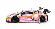 【POP RACE社製】★1/64 Audi R8 LMS エヴァ RT 正規実用型（ヴィレカスタム）8号機 X Works 真希波・マリ フィギュア セット_画像2