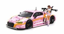 【POP RACE社製】★1/64 Audi R8 LMS エヴァ RT 正規実用型（ヴィレカスタム）8号機 X Works 真希波・マリ フィギュア セット_画像4