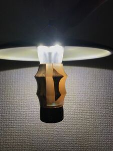 ゴールゼロ カバー グローブ ライト LED ランタン キャンプ 樹脂 レジン 木製