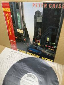 PROMO！美盤LP帯付！ピーター・クリス Peter Criss / Let Me Rock You Polystar 25S-121 見本盤 プロモ キッス KISS SAMPLE 1982 JAPAN NM