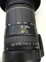 【SIGMA】シグマ APO 170-500mm 1:5-6.3 カメラレンズ 動作未確認　中古現状品　ジャンク品（80s）_画像3