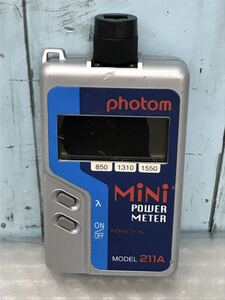 photom MiNi POWER METER 211A　ミニパワーメーター　光パワーメーター　 動作未確認　液晶割れ　中古現状品　ジャンク（60s）