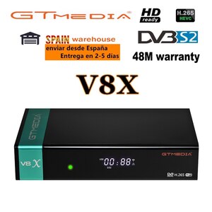 GTMEDIA V8X 1080 1080PフルHD DVB-S/S2/S2X衛星受信機サポートCA POWERVU BISSKEY H.265内蔵無線LAN V8名誉アップグレード